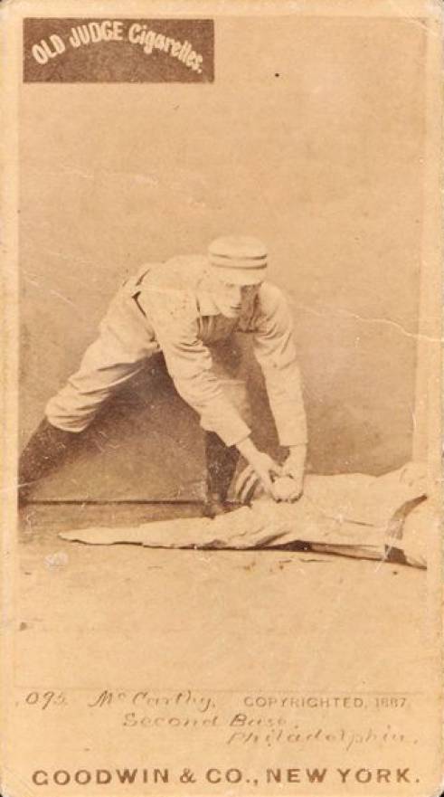 1887 Old Judge McCarthy, Second Base, Philadelphia #301-3b Baseball Card