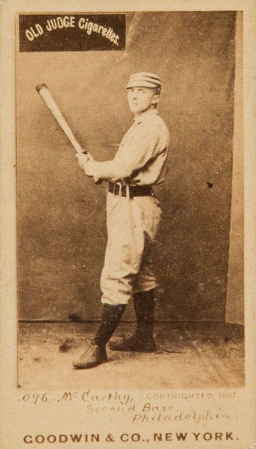 1887 Old Judge McCarthy, Second Base, Philadelphia #301-4b Baseball Card
