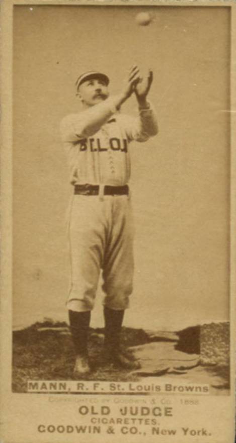 1887 Old Judge Mann, R.F. St. Louis Browns #291-1a Baseball Card