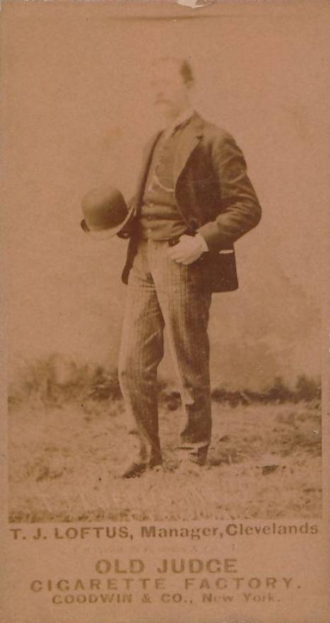 1887 Old Judge T.J. Loftus, Manager, Clevelands #277-1a Baseball Card