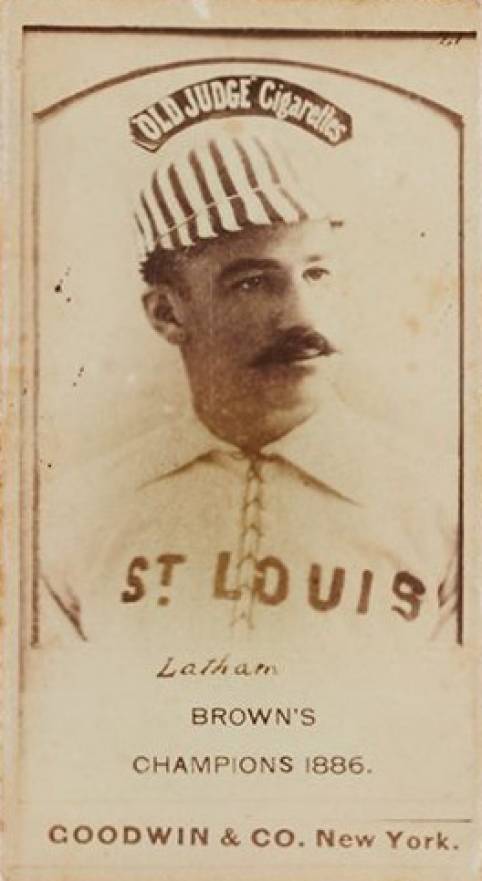 1887 Old Judge Latham Browns Champions #274-1a Baseball Card