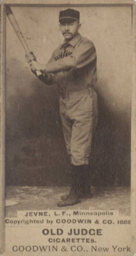 1887 Old Judge Jevne, L.F. Minneapolis #246-5a Baseball Card