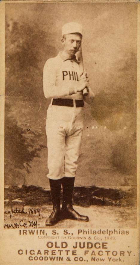 1887 Old Judge Irwin, S.S., Philadelphias #244-8a Baseball Card
