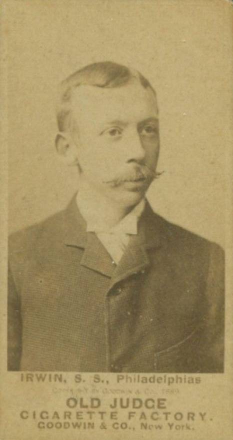 1887 Old Judge Irwin, S.S., Philadelphias #244-2a Baseball Card