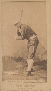 1887 Old Judge J. Herr, S.S. St. Louis Whites #225-1a Baseball Card