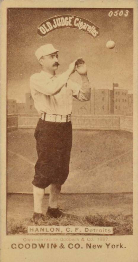 1887 Old Judge Hanlon, C.F. Detroits #212-3a Baseball Card