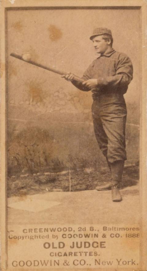 1887 Old Judge Greenwood, 2d B., Baltimores #198-3a Baseball Card