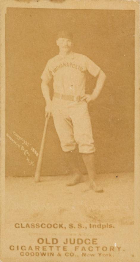 1887 Old Judge Glasscock, S.S. Indpls. #191-4a Baseball Card