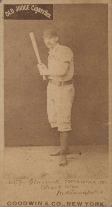 1887 Old Judge Glasscock, Short Stop, Indianapolis #191-3c Baseball Card