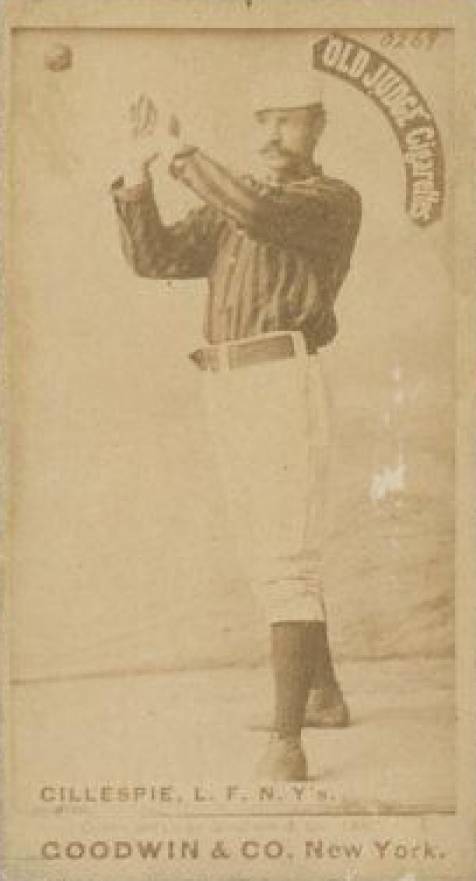 1887 Old Judge Gillespie, L.F. N.Y's. #188-3a Baseball Card