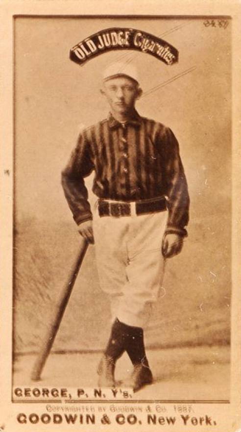 1887 Old Judge George, P. N.Y's. #184-6a Baseball Card