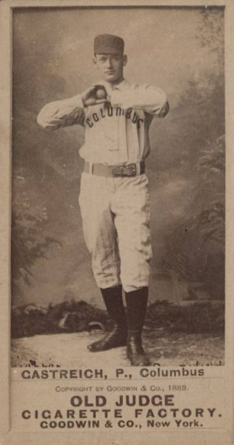 1887 Old Judge Gaestrich, P., Columbus #181-3a Baseball Card