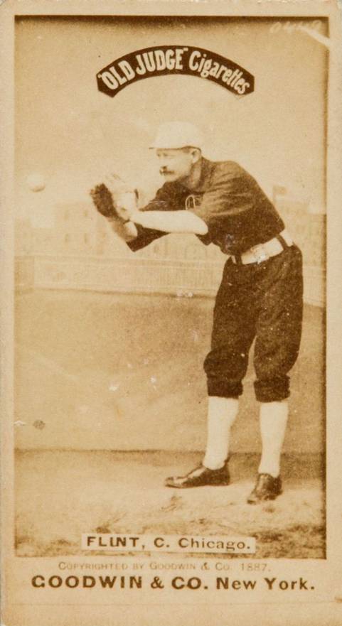1887 Old Judge Flint, C. Chicago. #163-2a Baseball Card