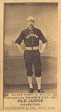 1887 Old Judge Silver Flint, C. Chicagos #163-3a Baseball Card