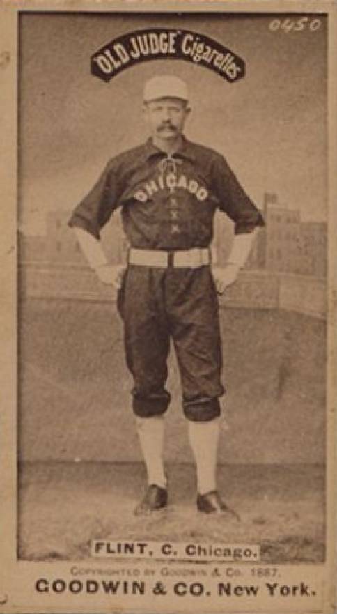 1887 Old Judge Flint, C. Chicago. #163-3b Baseball Card