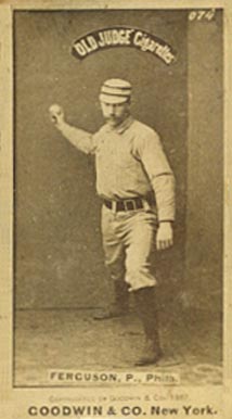 1887 Old Judge Ferguson P., Phila. #157-3a Baseball Card