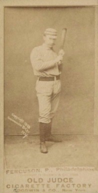 1887 Old Judge Ferguson P., Philadelphias #157-1a Baseball Card
