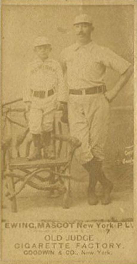 1887 Old Judge Ewing, Mascot New York PL #149-11c Baseball Card