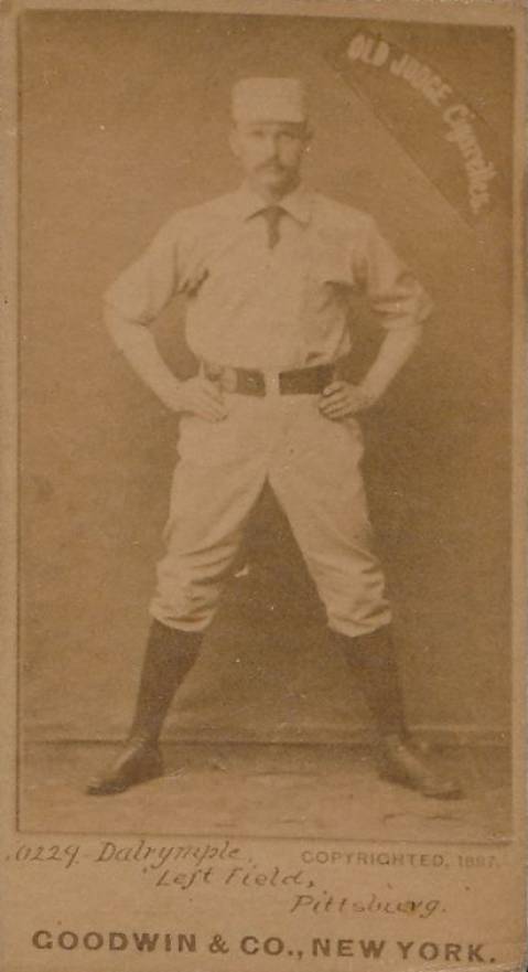 1887 Old Judge Dalrymple, Left Field, Pittsburg #113-1b Baseball Card