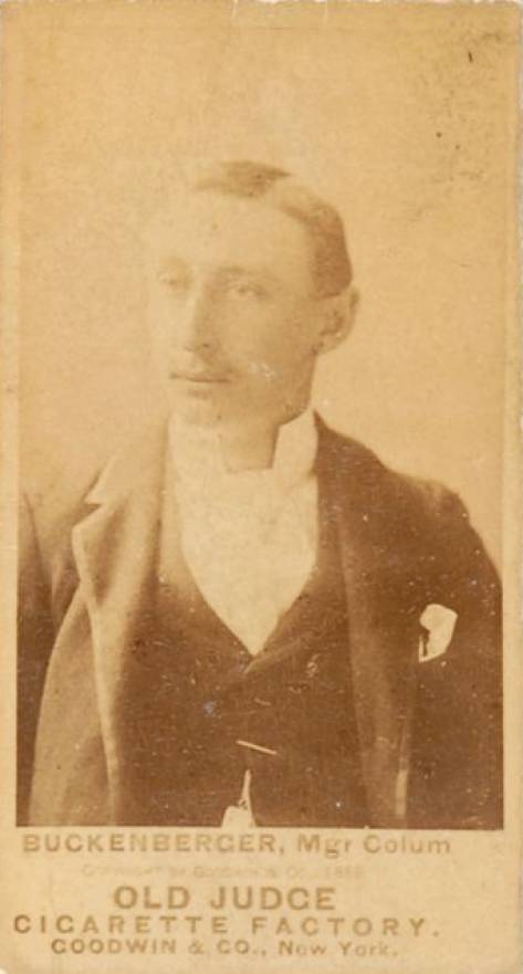 1887 Old Judge Buckenberger, Mgr Colum #48-1a Baseball Card