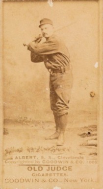 1887 Old Judge Albert, S.S., Clevelands #1-2a Baseball Card