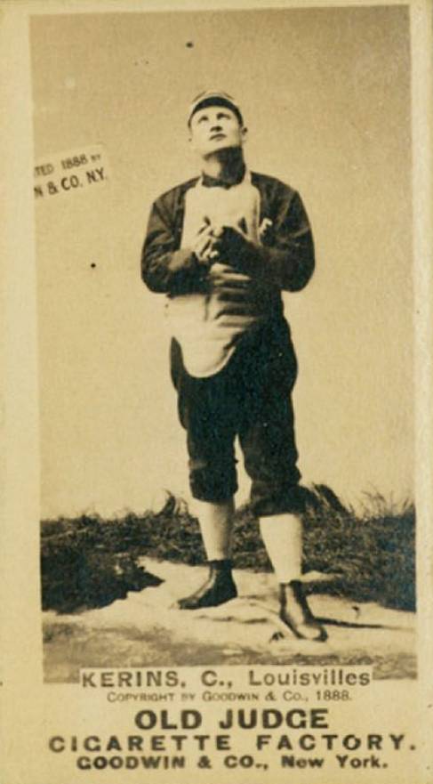 1887 Old Judge Kerins, C., Louisvilles #261-5a Baseball Card