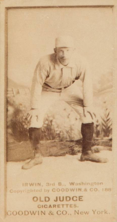 1887 Old Judge Irwin, 3rd B., Washington #243-1a Baseball Card