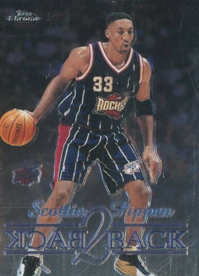 1998 Topps Chrome Back 2 Back Scottie Pippen #B2 Basketball Card