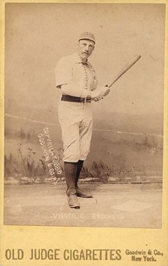 1888 Old Judge Cabinets Visner, C., Brooklyn #475-1a Baseball Card