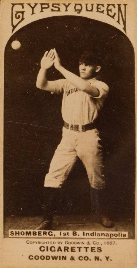 1887 Gypsy Queens Shomberg, 1st B. Indianapolis # Baseball Card