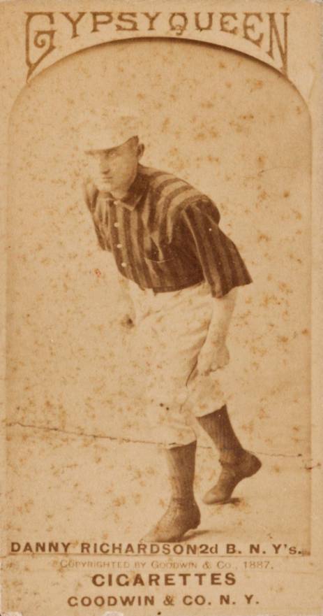 1887 Gypsy Queens Danny Richardson, 2nd B., N.Y's # Baseball Card
