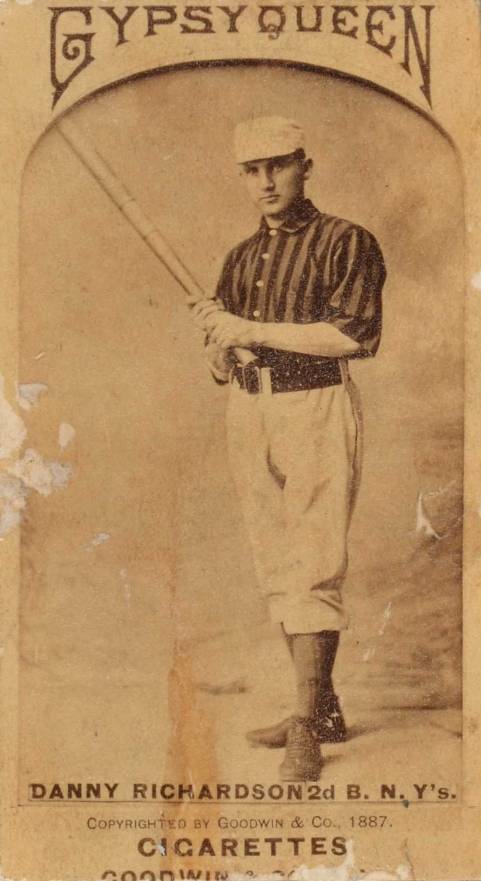 1887 Gypsy Queens Danny Richardson, 2nd B., N.Y's # Baseball Card