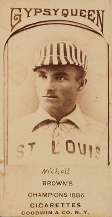 1887 Gypsy Queens Hugh Nicol # Baseball Card