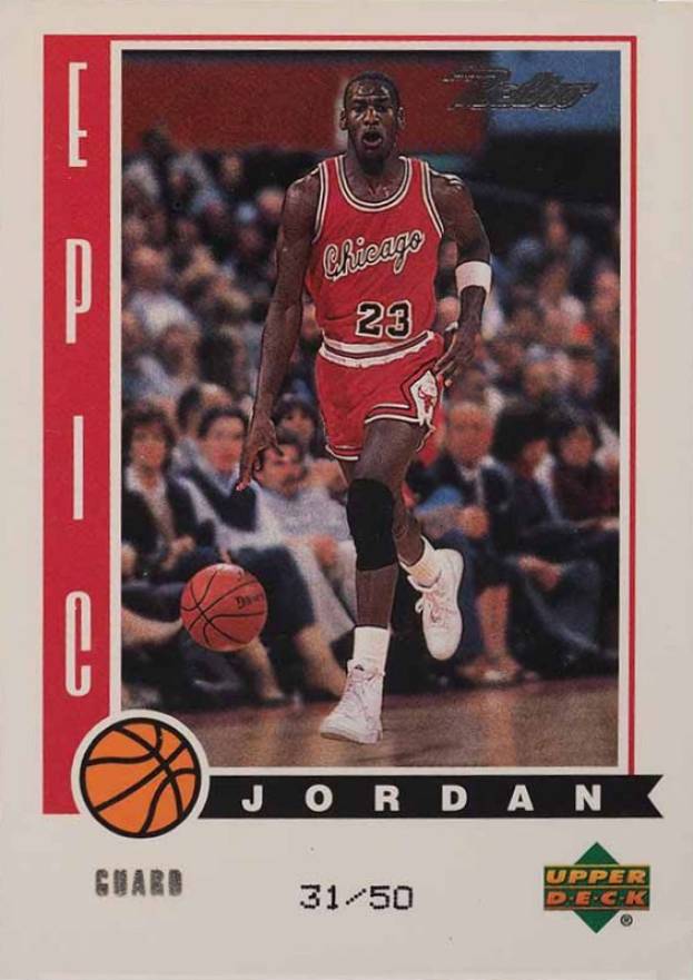 1999 Upper Deck Retro Epic Jordan Michael Jordan #J1 Basketball Card