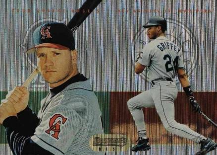 1995 Bowman's Best Mirror Image Griffey Jr./Greene #12 Baseball Card