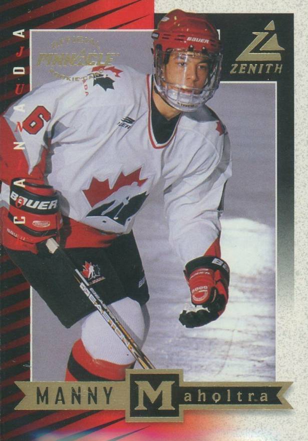 1997 Zenith Manny Malhotra #96 Hockey Card