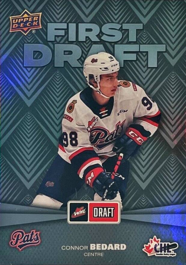 2021 Upper Deck CHL First Draft Connor Bedard #FD1 Hockey Card
