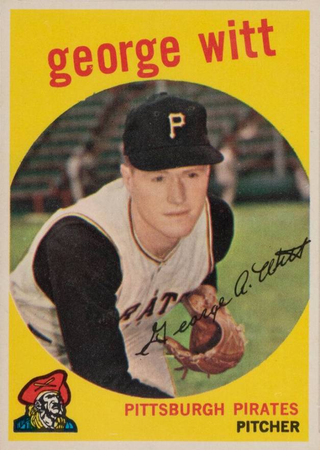 1959 Venezuelan Topps George Witt #110 Baseball Card