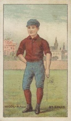 1887 Buchner Gold Coin Nick Nichol # Baseball Card