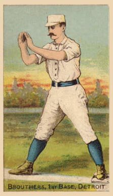 1887 Buchner Gold Coin Dan Brouthers # Baseball Card