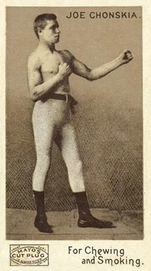 1890 Mayo Cut Plug Boxing Joe Chonskia # Other Sports Card