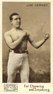1890 Mayo Cut Plug Boxing Jim Carney # Other Sports Card