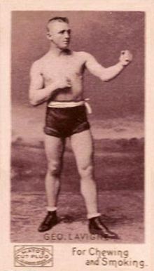 1890 Mayo Cut Plug Boxing Geo. Lavigne # Other Sports Card