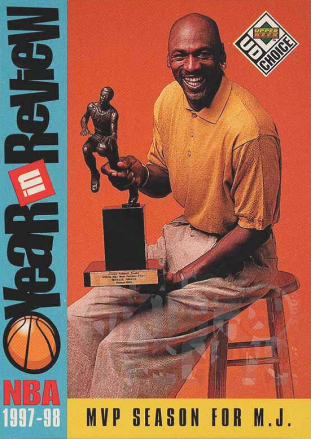 1998 Upper Deck Choice Michael Jordan #196 Basketball Card