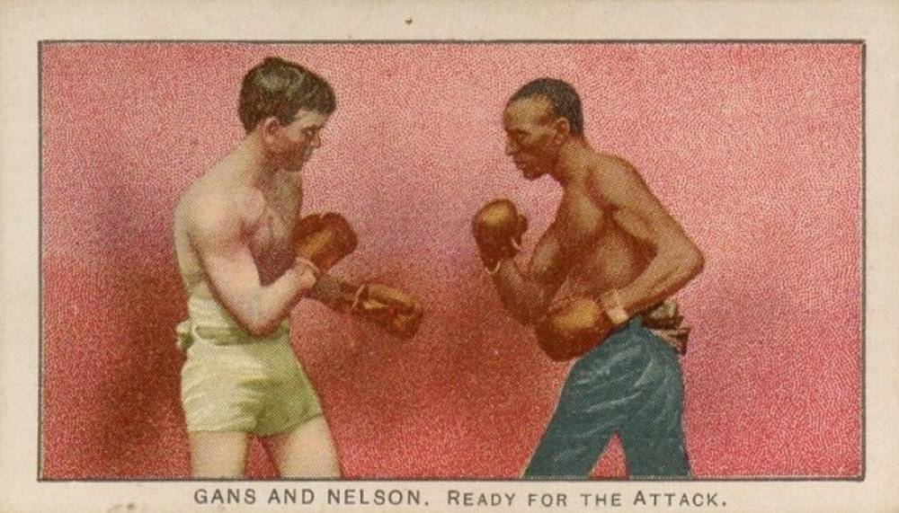 1910 Philadelphia 27 Scrappers Boxing GANS AND NELSON. Ready for the Attack. # Other Sports Card