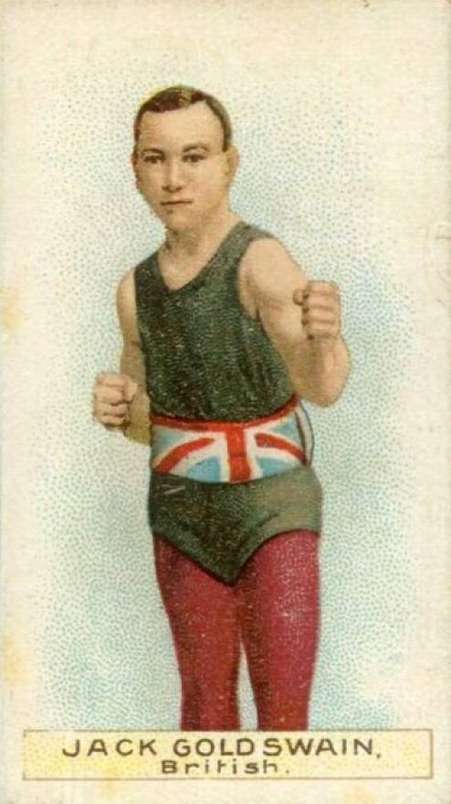 1911 W.D. & H.O. Wills Boxers Green Stars & Circle Back Boxing Jack Goldswain # Other Sports Card