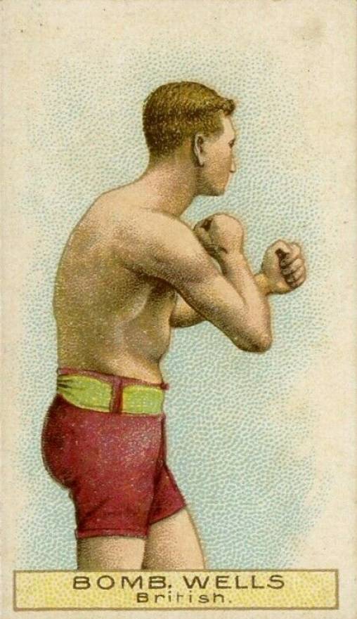 1911 W.D. & H.O. Wills Boxers Green Stars & Circle Back Boxing Bombardier Wells # Other Sports Card