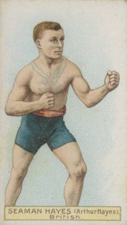 1911 W.D. & H.O. Wills Boxers Green Stars & Circle Back Boxing Arthur Hayes # Other Sports Card