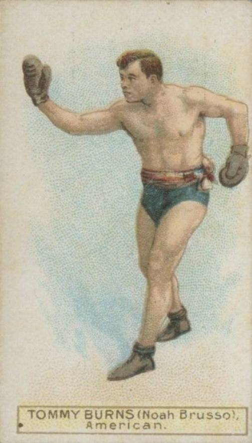 1911 W.D. & H.O. Wills Boxers Green Stars & Circle Back Boxing Tommy Burns # Other Sports Card
