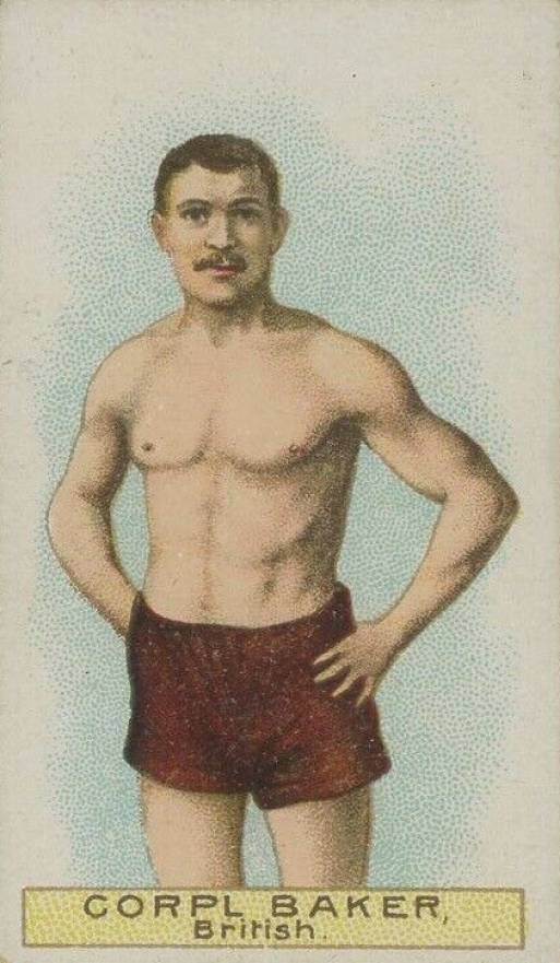 1911 W.D. & H.O. Wills Boxers Green Stars & Circle Back Boxing Corpl. Baker # Other Sports Card